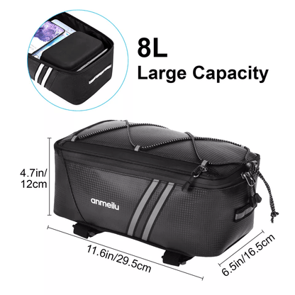 Waterproof Bicycle Rear Rack Seat Bag Cycling Trunk Pannier Storage Pouch 1