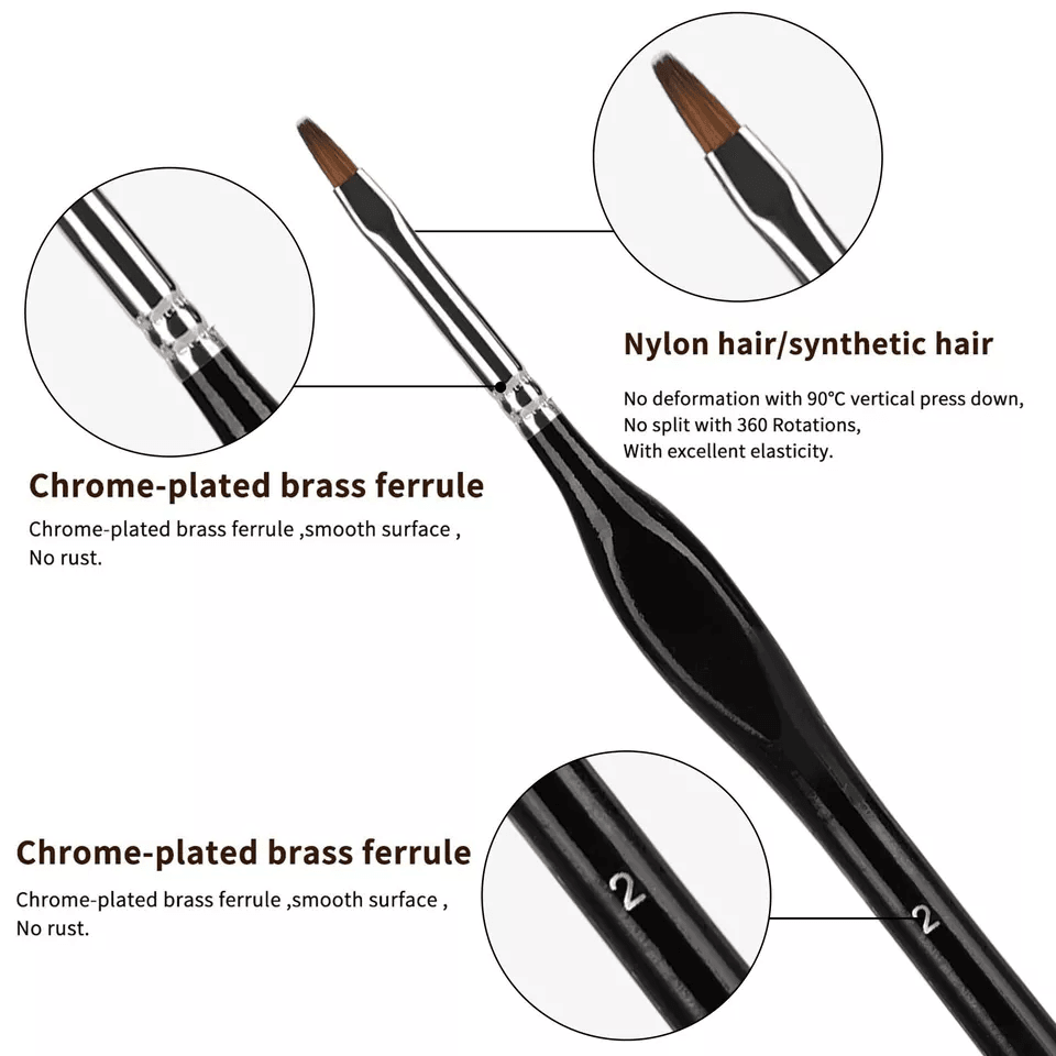 Professional Fine Tip Miniature Paint Brushes Set Brushes For Model Painting Nail Art Craft And Oil 4