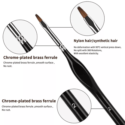 Professional Fine Tip Miniature Paint Brushes Set Brushes For Model Painting Nail Art Craft And Oil 4