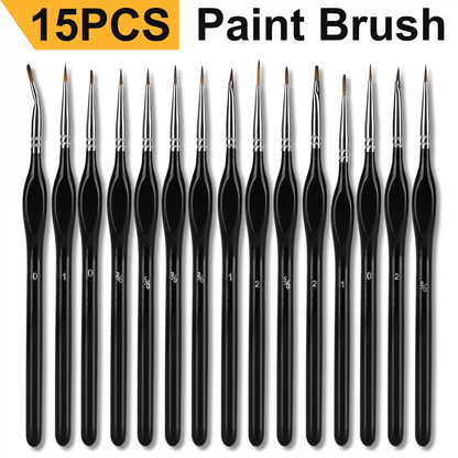 Professional Fine Tip Miniature Paint Brushes Set, Brushes for Model Painting, Nail Art, Craft, and Oil Painting Project