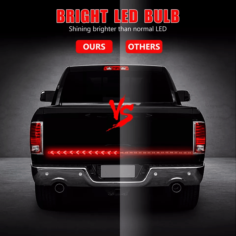 Truck Tailgate LED Light Bar Brake Reverse Turn Signal Stop Tail Strip Waterproof Strip For Pickup  6