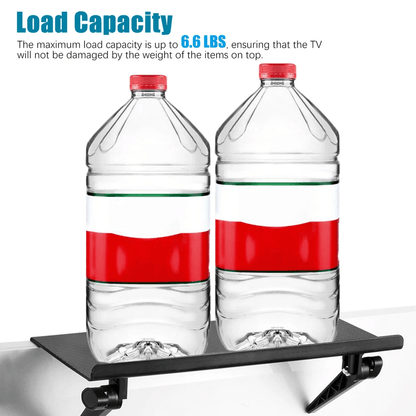 Adjustable TV Computer Screen Caddy Top Shelf Desktop Stand Storage Rack Holder Cable Box Router An 3