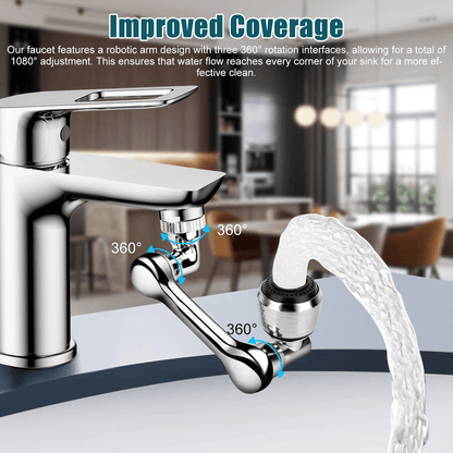1080 Rotation Faucet Extender Aerator Tap Nozzle Splash Filter Water Saving Adapter 1