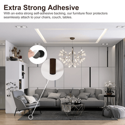 36Pcs NonSlip Felt Pads For Furniture Legs SelfAdhesive Chair Table Feet Floor Protectors AntiScrat 2