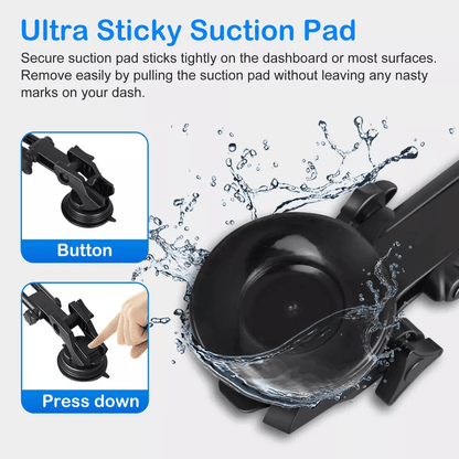 Car Tablet Mount Phone Holder For Windshield  Dashboard Rotating IPad IPhone GPS Stand With UltraSt 5