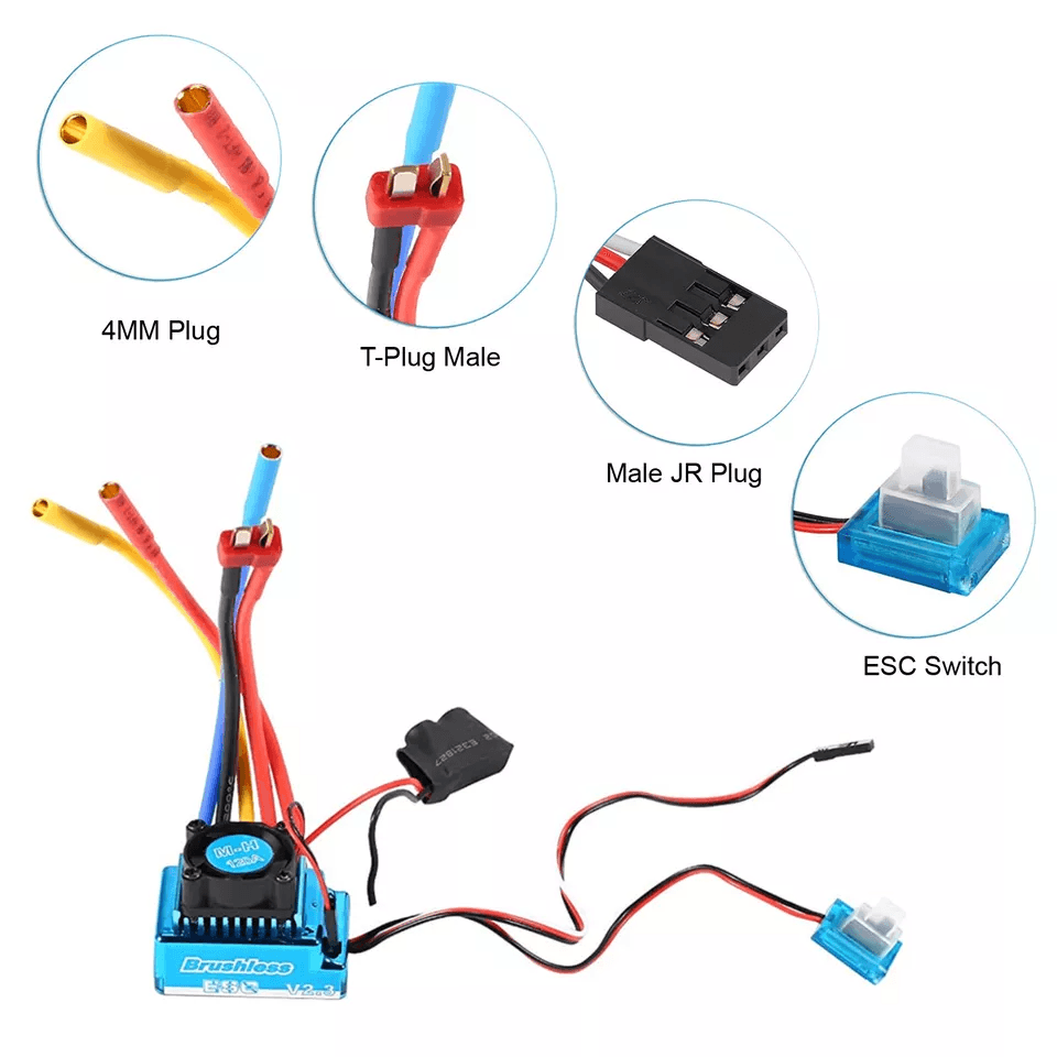 HighPerformance Brushless Motor ESC Combo Set For RC Car Truck Ideal For Speed  Control 5