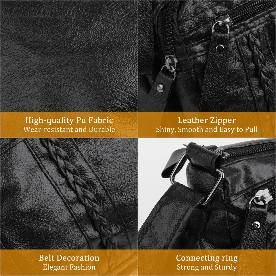 Stylish Women Shoulder Handbag Cross Body Pouch Bag PU Leather Cell Phone Purse And Wallet Case For 1