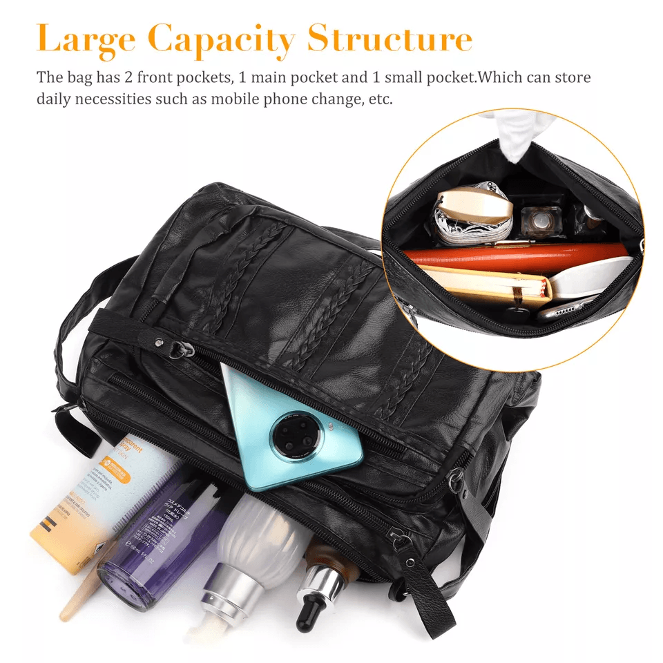 Stylish Women Shoulder Handbag Cross Body Pouch Bag PU Leather Cell Phone Purse And Wallet Case For 2