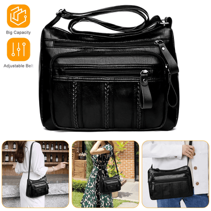 Stylish Women Shoulder Handbag Cross Body Pouch Bag, PU Leather Cell Phone Purse and Wallet Case for Everyday Use