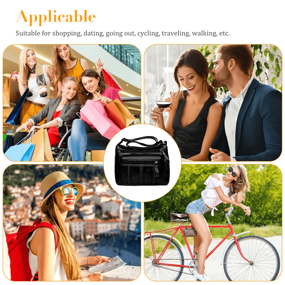 Stylish Women Shoulder Handbag Cross Body Pouch Bag PU Leather Cell Phone Purse And Wallet Case For 4