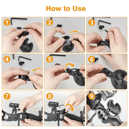 Universal Archery Brush Arrow Rest Adjustable For Left  Right Hand Compound  Recurve Bows 3