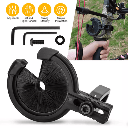 Universal Archery Brush Arrow Rest, Adjustable for Left & Right Hand Compound & Recurve Bows
