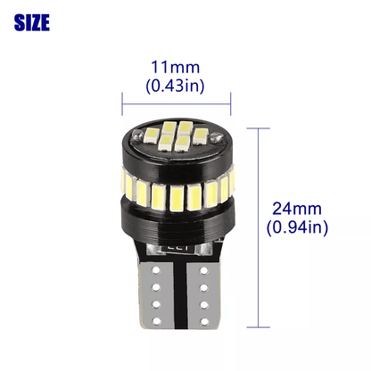 LED Bulbs White 24 SMD Side Marker License Plate Interior Lights 6