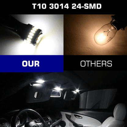 LED Bulbs White 24 SMD Side Marker License Plate Interior Lights 4