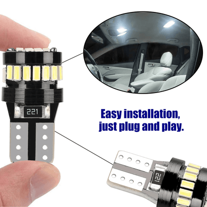 LED Bulbs White 24 SMD Side Marker License Plate Interior Lights 5