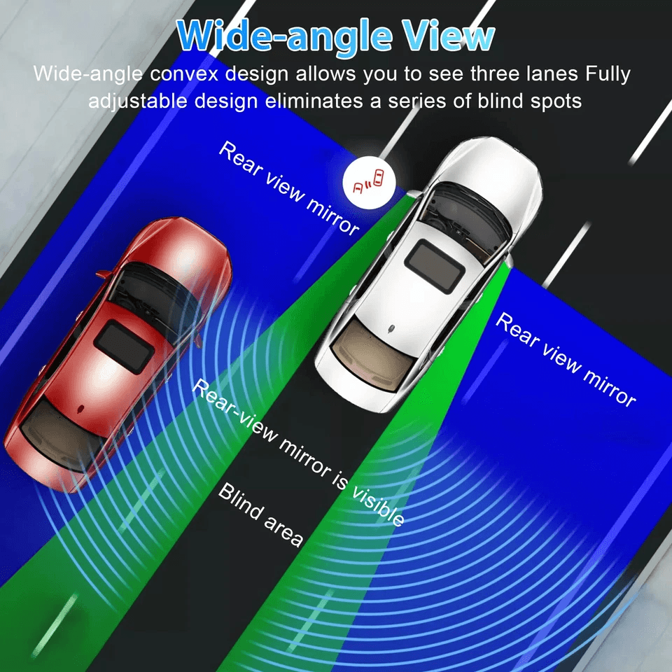 360 Blind Spot Mirror Convex Rear Side View Wide Angle For Car SUV Truck 3