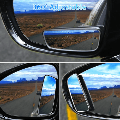 360 Blind Spot Mirror Convex Rear Side View Wide Angle For Car SUV Truck 2