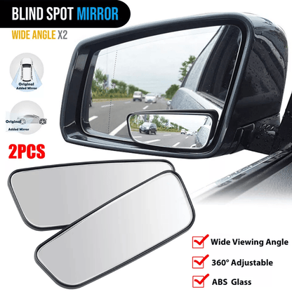 360° Blind Spot Mirror Convex Rear Side View Wide Angle for Car SUV Truck