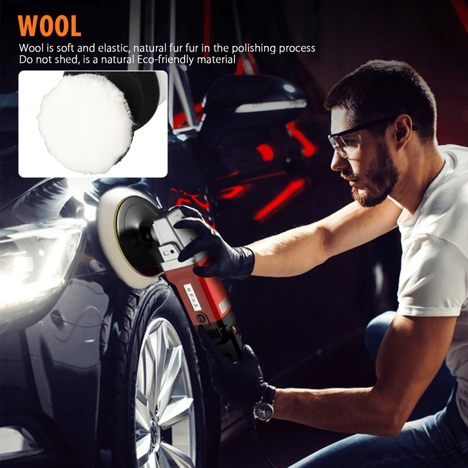 Car Buffing Pads Polishing Buffer Sponge Waxing Foam Kit For Drill MultiUse Auto Detailing Set With 1