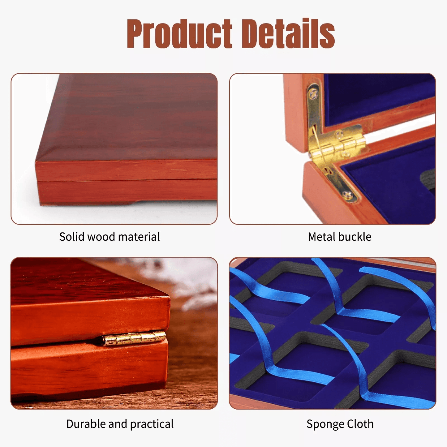 Solid Wood Display Storage Box Case For Certified Coin Holder Slabs Collectible Coin Organizer With 2