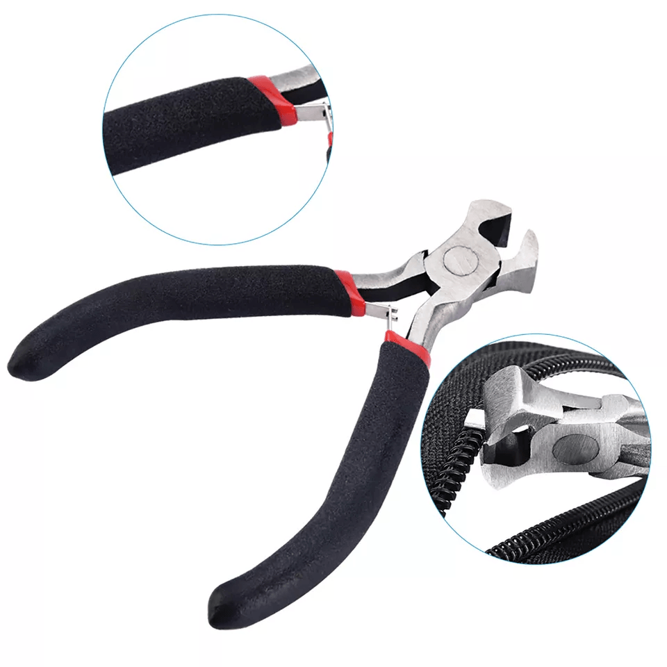 AllinOne Zipper Fix Kit Complete Removable Rescue Replacement Set With Plier For Clothing Bags Tent 5