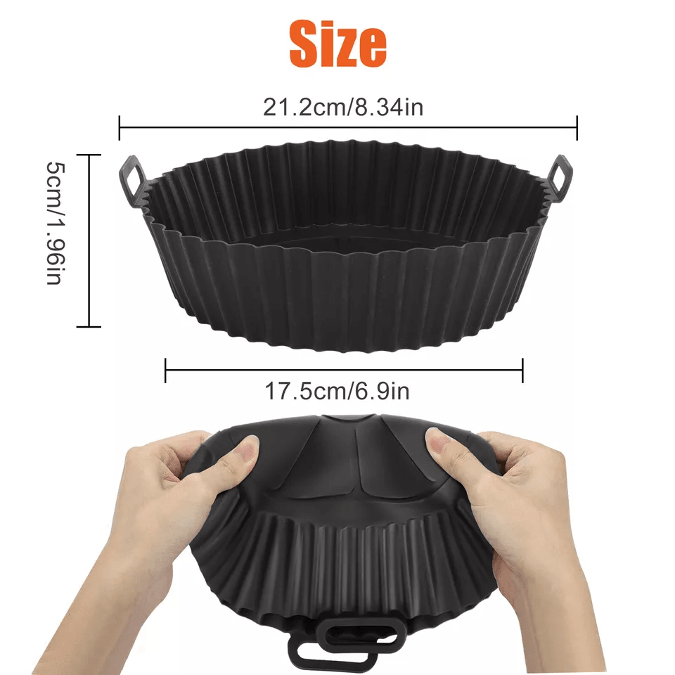 Reusable Air Fryer Silicone Pot Liners NonStick Safe Oven Baking Tray Mat Easy Clean BPAFree Heat R 7
