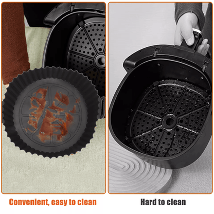Reusable Air Fryer Silicone Pot Liners NonStick Safe Oven Baking Tray Mat Easy Clean BPAFree Heat R 5