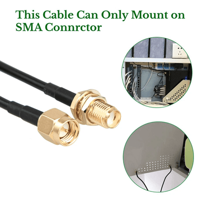 WiFi Antenna SMA Extension Cable Coaxial Cord For Wireless Router  Network Antennas 2