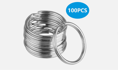 100pcs 25mm Stainless Steel Key Ring Rustproof Split Round Rings For DIY Keychains Crafts Organizin 1