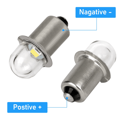 6Pcs P135S LED Flashlight Torch Bulbs 3V White Light  Super Bright Upgrade Replacement For Flashlig 4