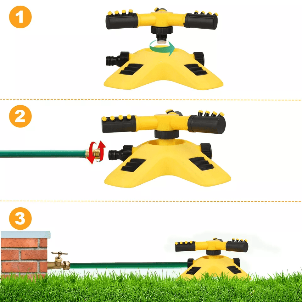 Grass Watering Irrigation System Garden Lawn Sprinkler Auto Spray For Patio And Yard Care 8