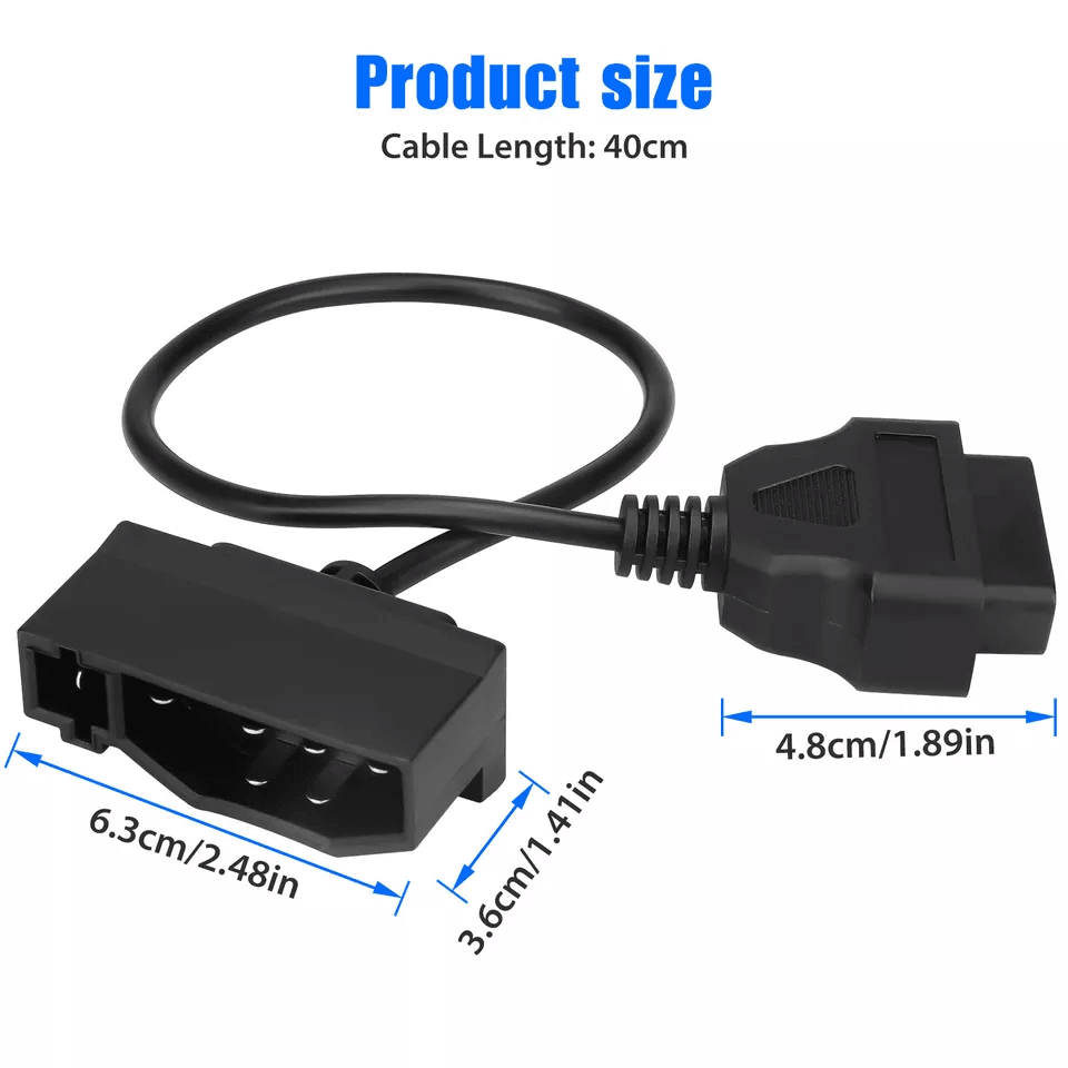 7 Pin To 16 Pin Converter Adapter Cable Code Reader Scanner For Ford 4