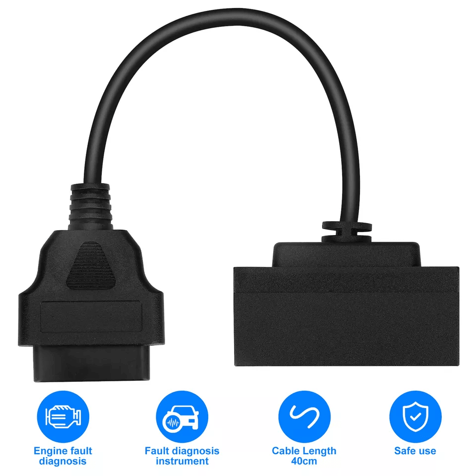 7 Pin To 16 Pin Converter Adapter Cable Code Reader Scanner For Ford 2