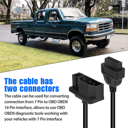 7 Pin To 16 Pin Converter Adapter Cable Code Reader Scanner For Ford 3