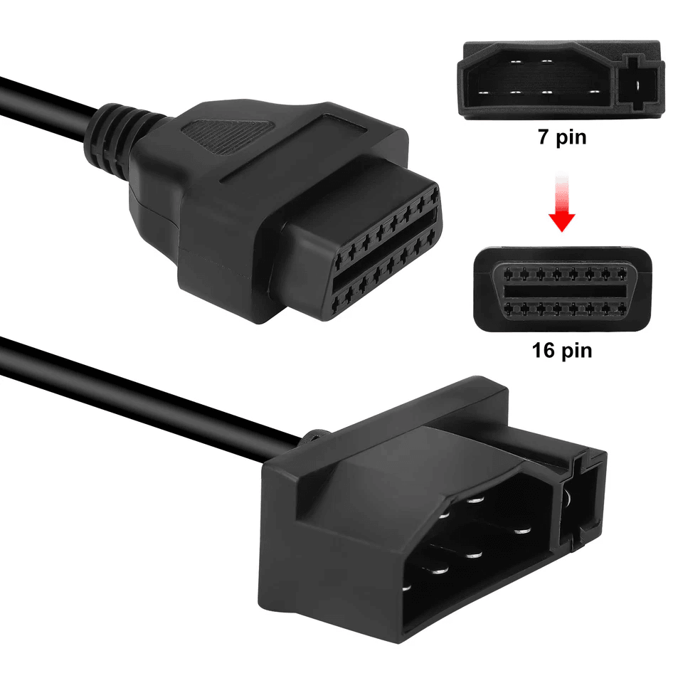 7 Pin To 16 Pin Converter Adapter Cable Code Reader Scanner For Ford 1