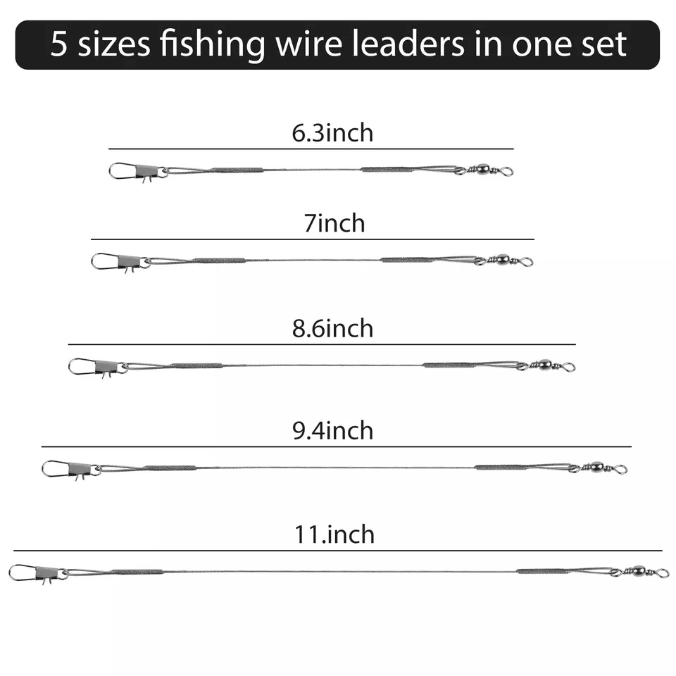 Stainless Steel Fishing Line Trace Lure Leader Wire Durable AbrasionResistant And WeedResistant Fis 7