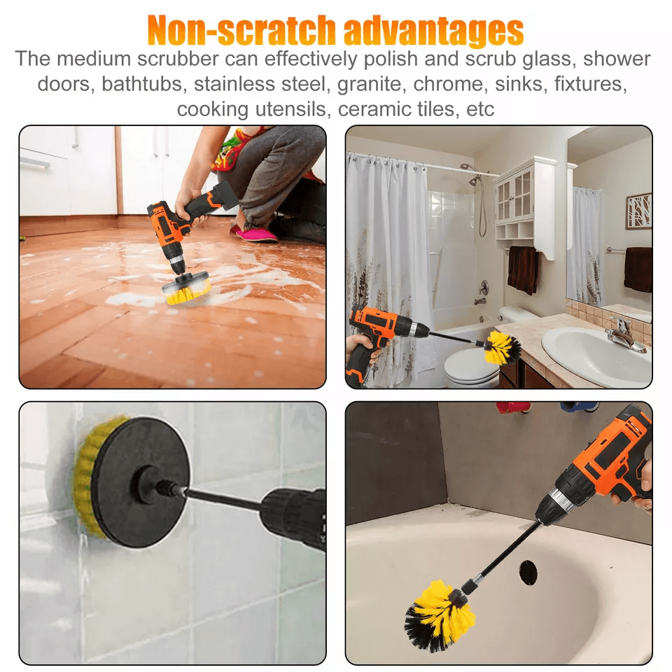 Polishing Waxing Pad Kit Car Buffing Sponge Set For Drill  Polisher 4