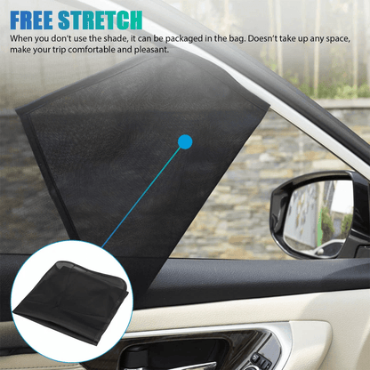Car Side Window Sun Shade Visor Mesh Cover UV Block Shield Screen For Baby Pet Travel 3