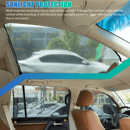 Car Side Window Sun Shade Visor Mesh Cover UV Block Shield Screen For Baby Pet Travel 5