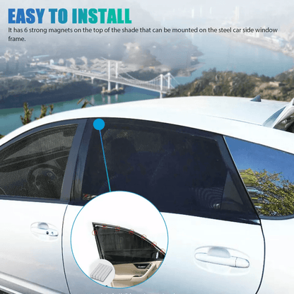 Car Side Window Sun Shade Visor Mesh Cover UV Block Shield Screen For Baby Pet Travel 2