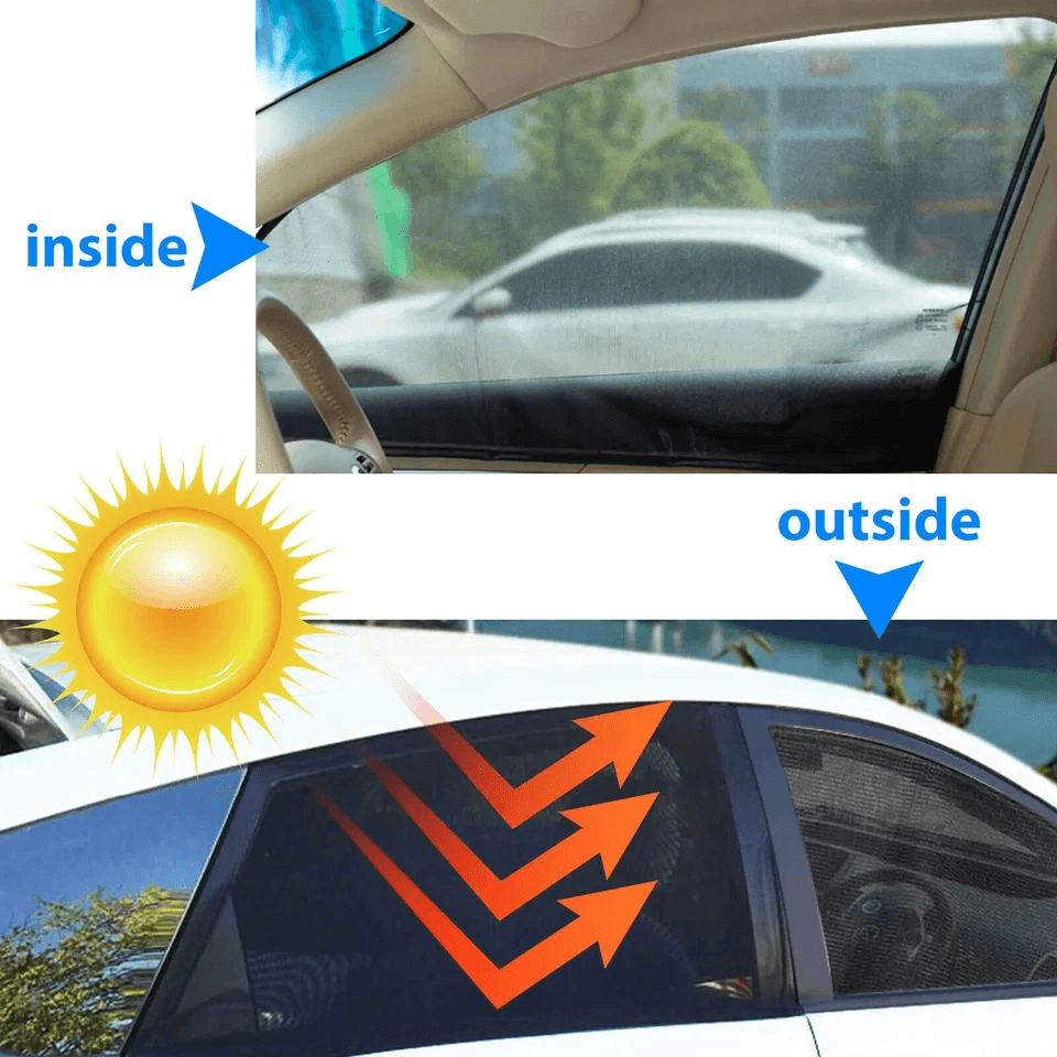 Car Side Window Sun Shade Visor Mesh Cover UV Block Shield Screen For Baby Pet Travel 1