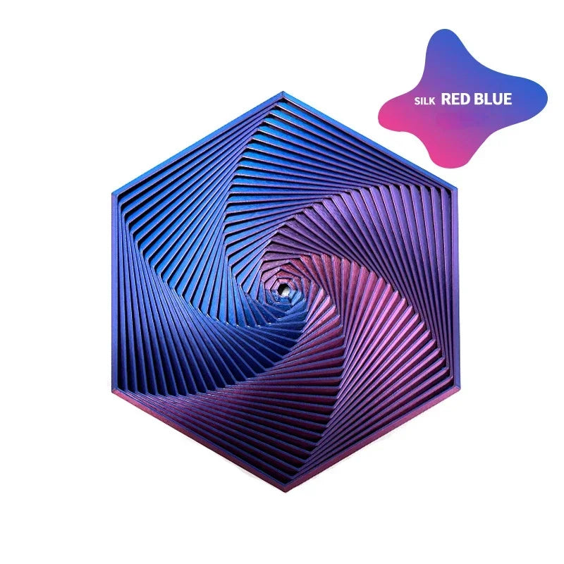 3D Printed Fractal Fidget Hexagon 7cm Portable Anti Stress Toy Sensory Play  Visual Relaxation Gift