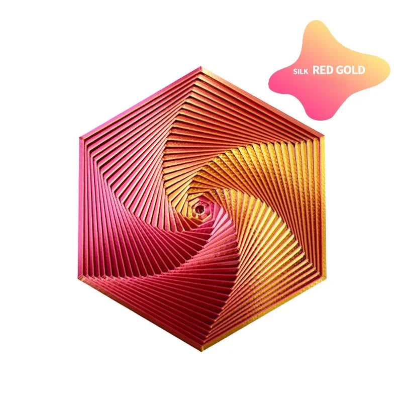 3D Printed Fractal Fidget Hexagon 7cm Portable Anti Stress Toy Sensory Play  Visual Relaxation Gift 2