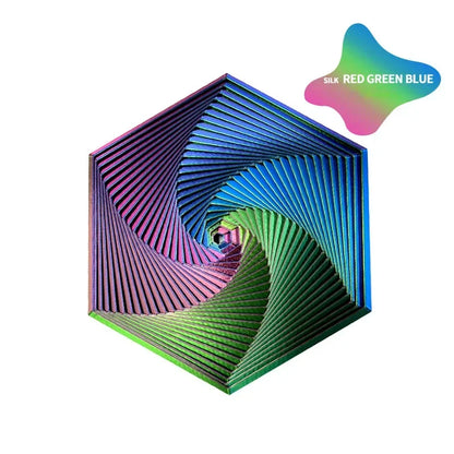 3D Printed Fractal Fidget Hexagon 7cm Portable Anti Stress Toy Sensory Play  Visual Relaxation Gift 3