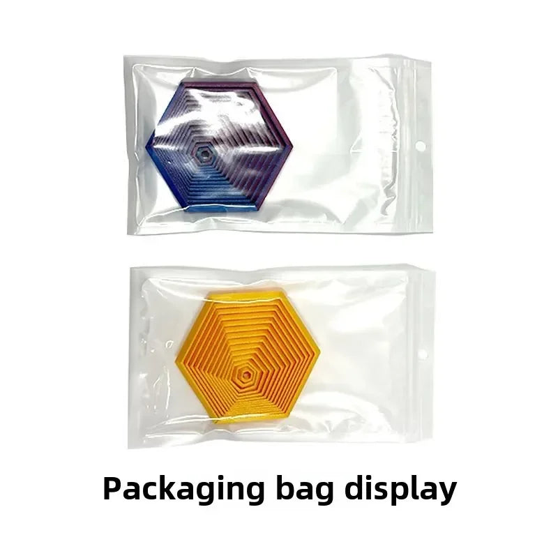 3D Printed Fractal Fidget Hexagon 7cm Portable Anti Stress Toy Sensory Play  Visual Relaxation Gift 4