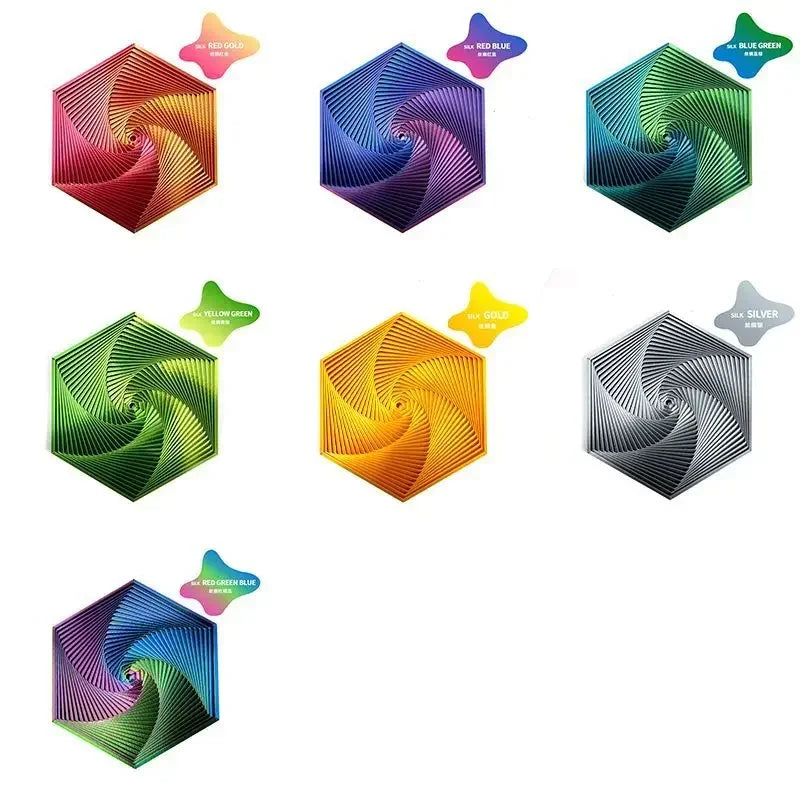 3D Printed Fractal Fidget Hexagon 7cm Portable Anti Stress Toy Sensory Play  Visual Relaxation Gift 5