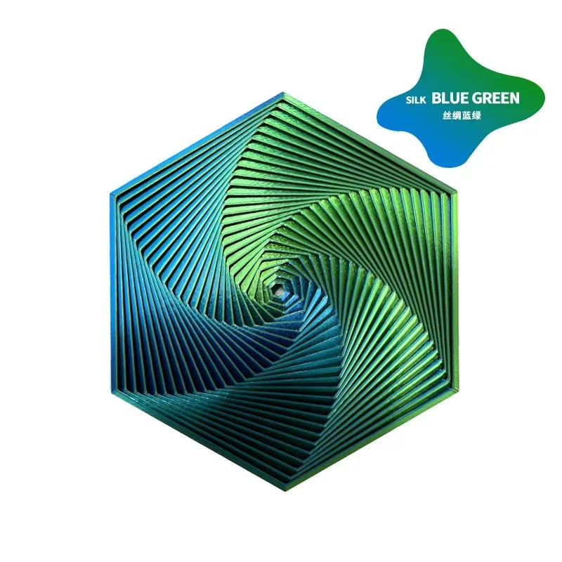 3D Printed Fractal Fidget Hexagon 7cm Portable Anti Stress Toy Sensory Play  Visual Relaxation Gift 8