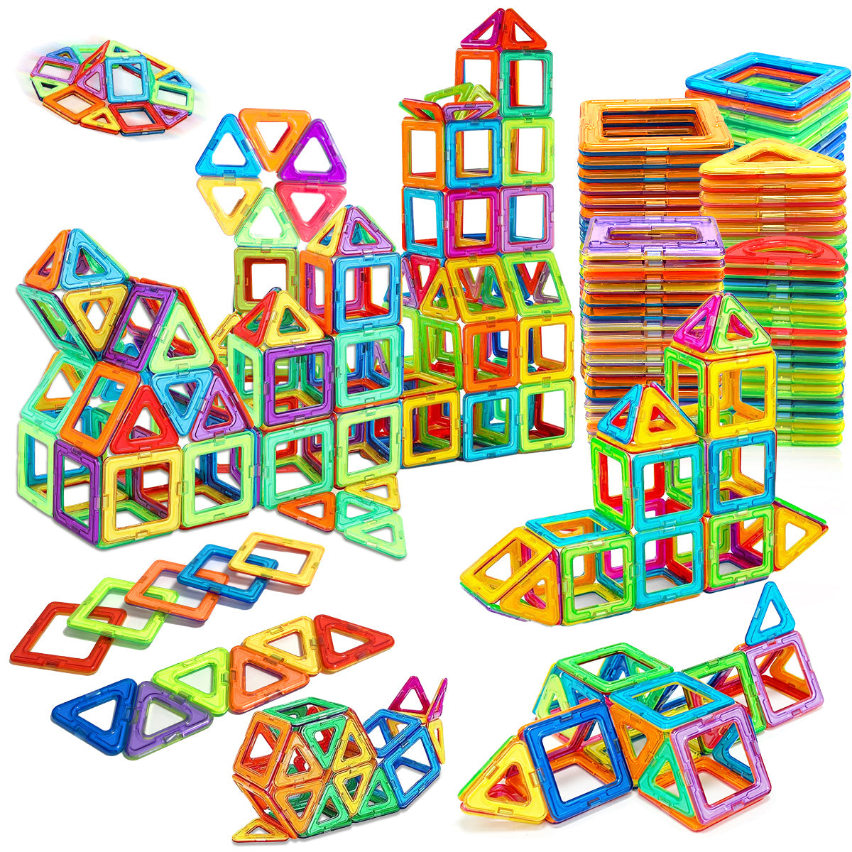 Magnetic Building Blocks Medium Size STEM Toys for Kids Educational Magnet Construction Set for Cr
