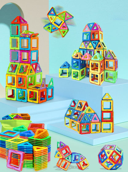 Magnetic Building Blocks Medium Size STEM Toys for Kids Educational Magnet Construction Set for Cr