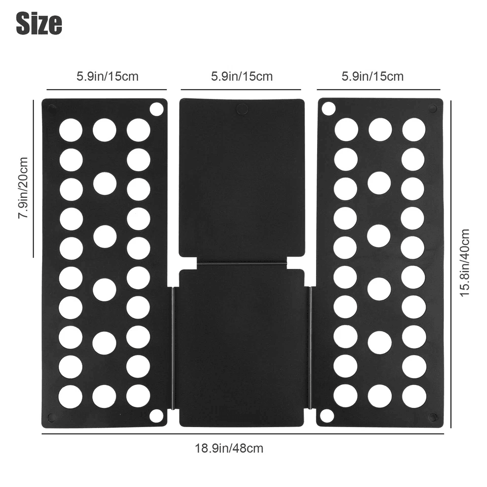 Clothes Fast Folder Folding Board For Laundry Adjustable TShirt Flip Organizer Tool 7